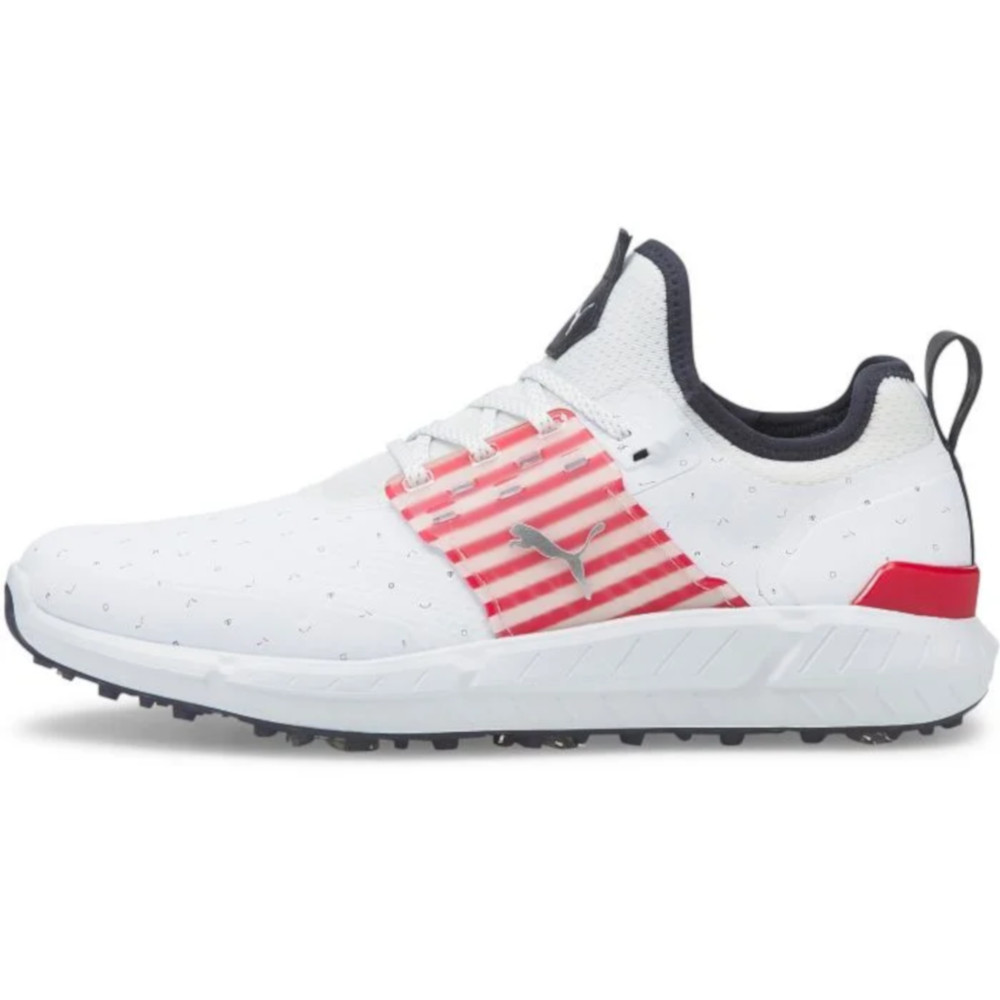 ユウ　 Mens Puma LE Ignite Articulate Love H8 Golf Shoes White/Ski